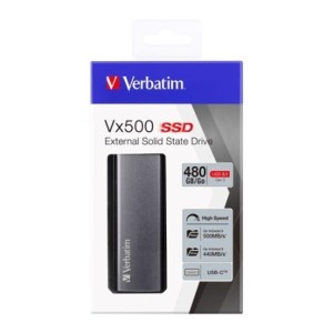DD-EXT-500GO SSD-VX500 VERBATIM DD EXTERNE 500Go SSD USB-C+6TCP