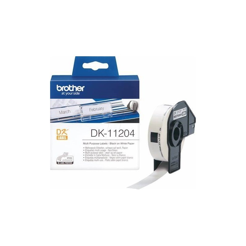 ETIQUETTES Brother dk-11204 papier thermique