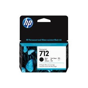 HP 712 38-ml Black DesignJet Ink Cartridge (MC50)