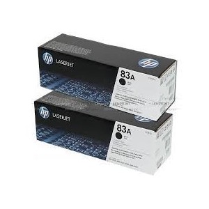 HP 83A - Lot de 2 - Toner Noir - 1 500 pages