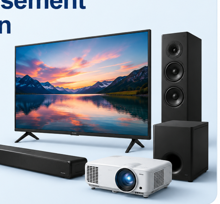 Téléviseur, audio et vidéoprojecteur
